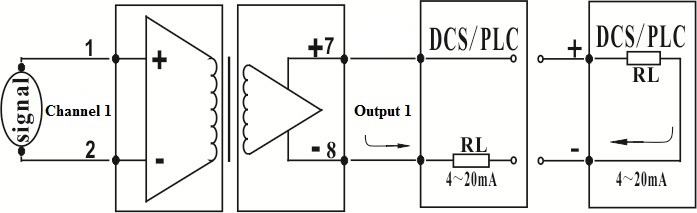 two-wire 4-20mA isolation transmitter