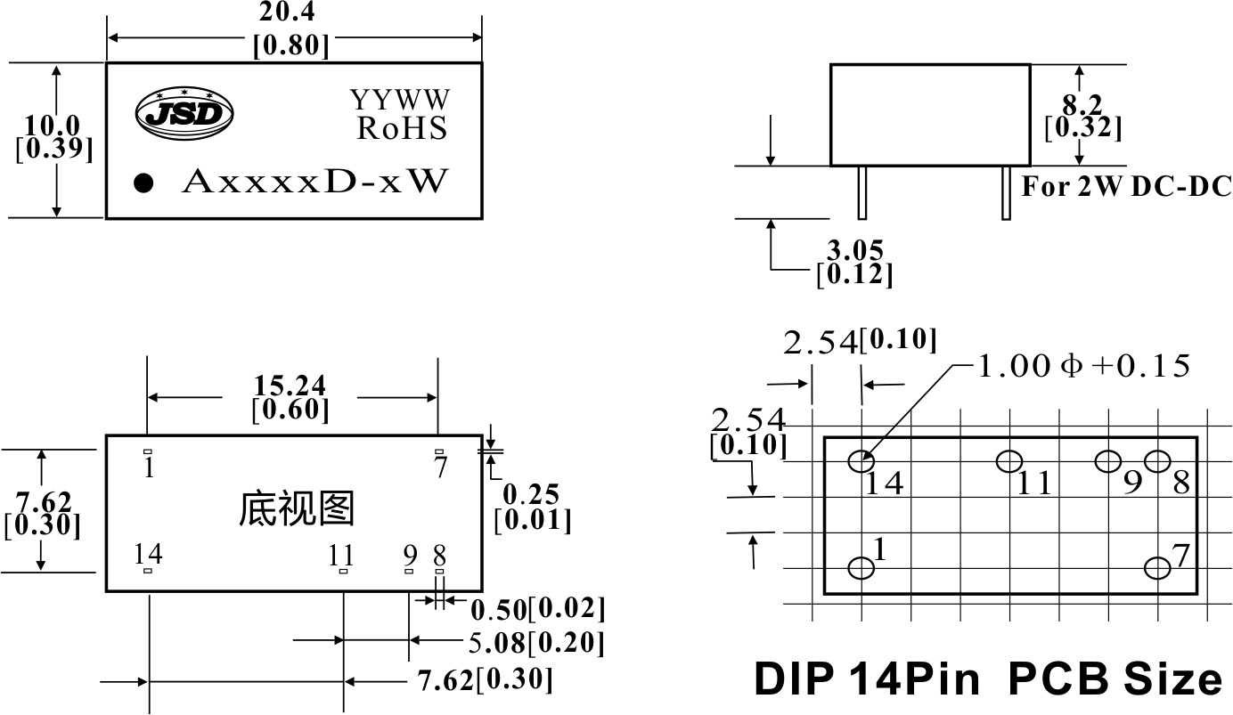 DC-DC模块电源A系列